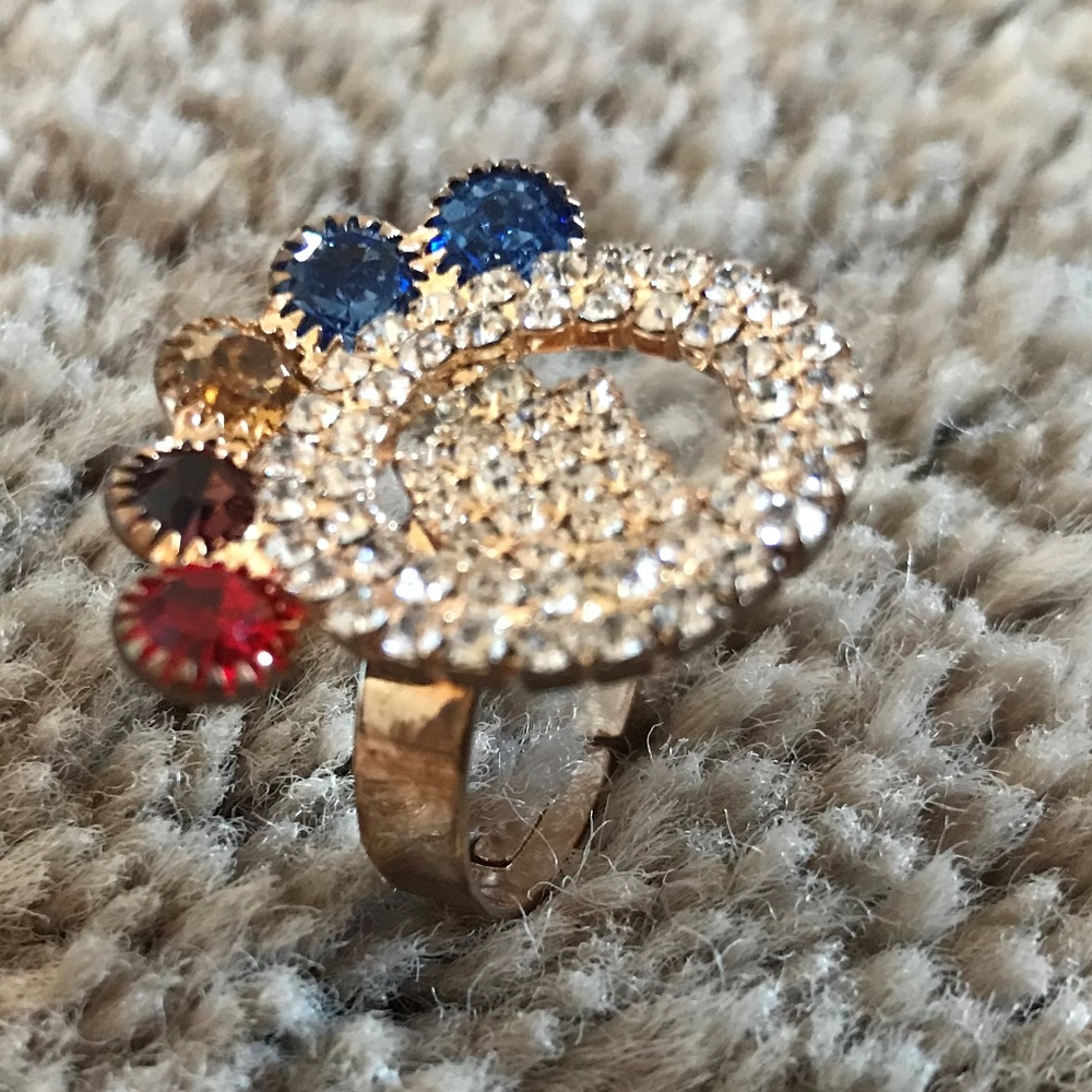Womens Ring Fashion Gold Ring Adjustable - Picture 2 of 8